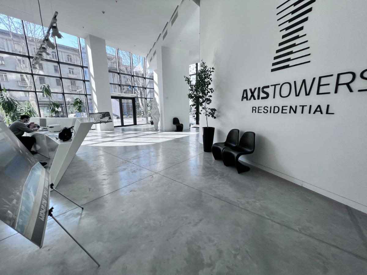 Apartment In Axis Towers, Tbilisi Business Center Exteriör bild